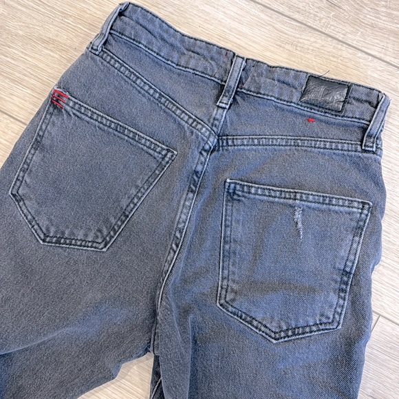 BDG Urban Outfitters Stretch High-Rise Flare Distressed Black Jeans Size 24 - Picture 8 of 9